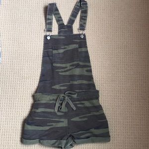 White Crow Camo Overall Shorts